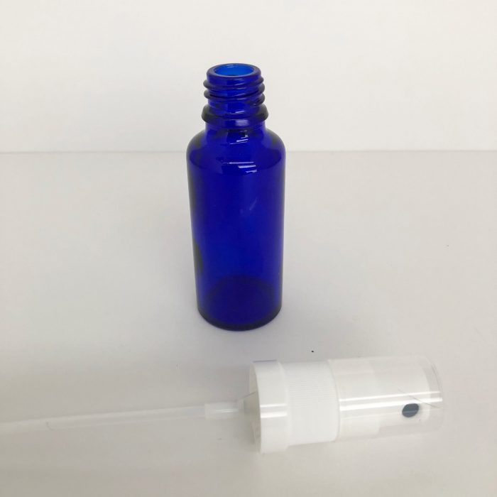 Flacone vetro blu - nebulizzatore - immagine 4